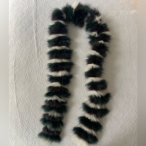 Fluffy Striped Boa